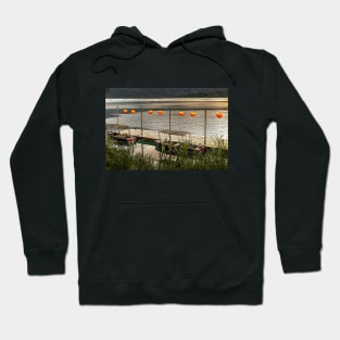 Two Boats Sun Moon Lake Hoodie